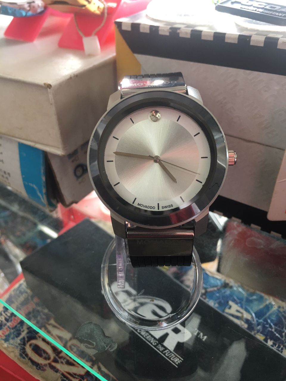 Movado rubber outlet watch