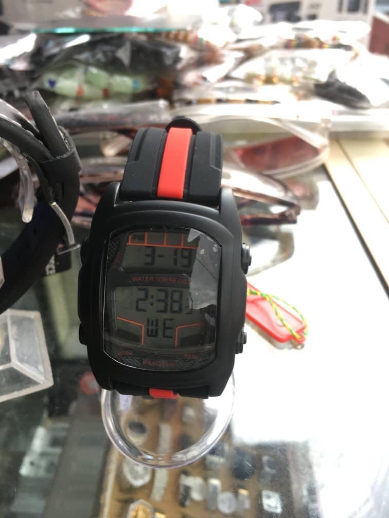 Buy FUCDA Super Functional Men's Silicone Digital Analog Quartz Sport Wrist  Watch Black Online at desertcartOMAN
